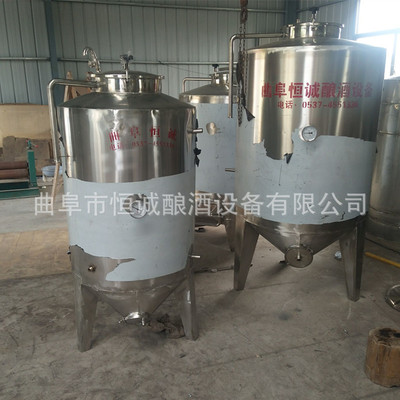 葡萄酒發酵罐 釀酒桶控溫罐釀酒設備儲酒罐500升不銹鋼304圖片_高清圖_細節圖-曲阜市恒誠釀酒設備 -